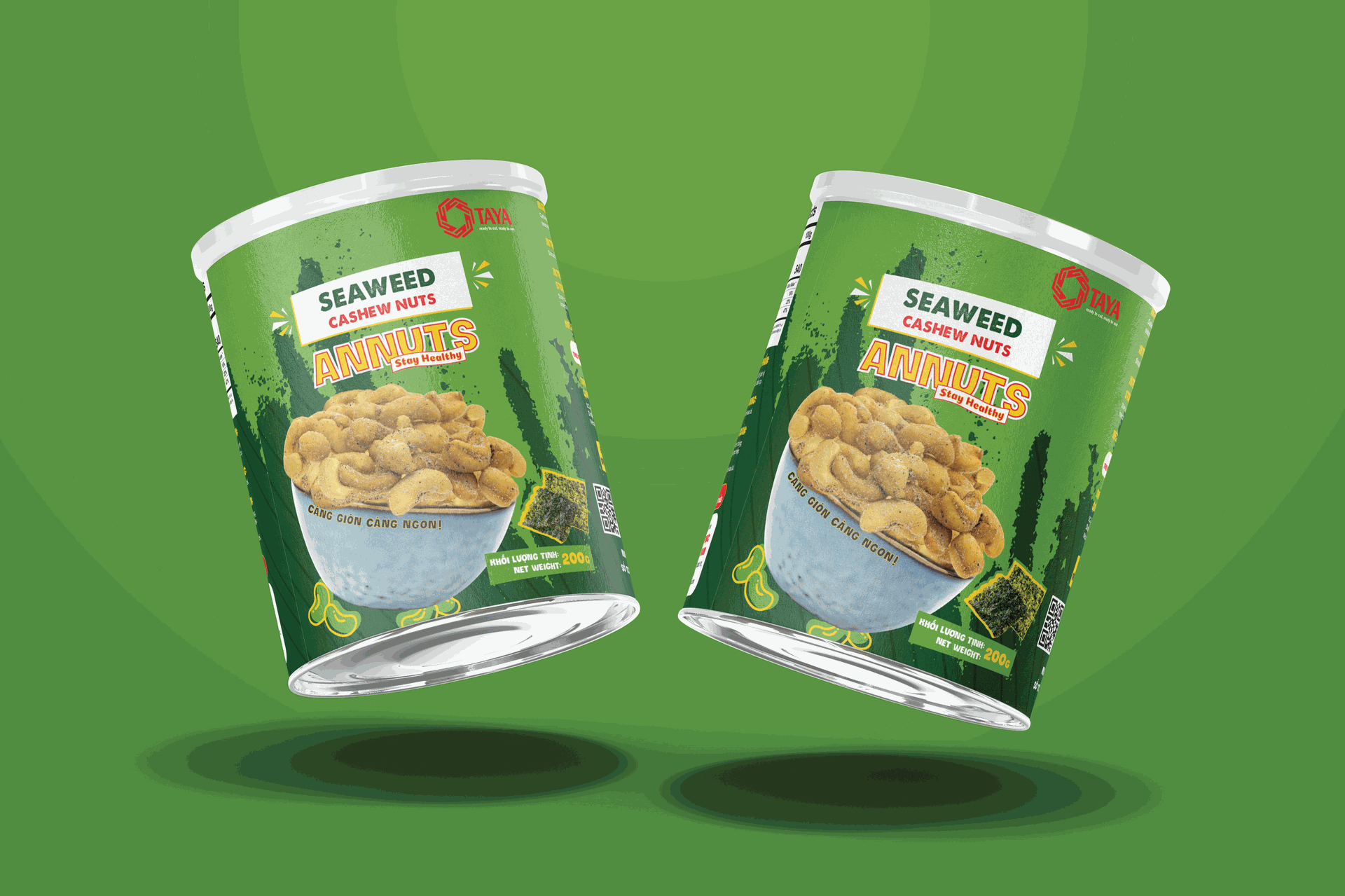 Hạt Điều Tẩm Vị Rong Biển Annuts - Hộp 200g