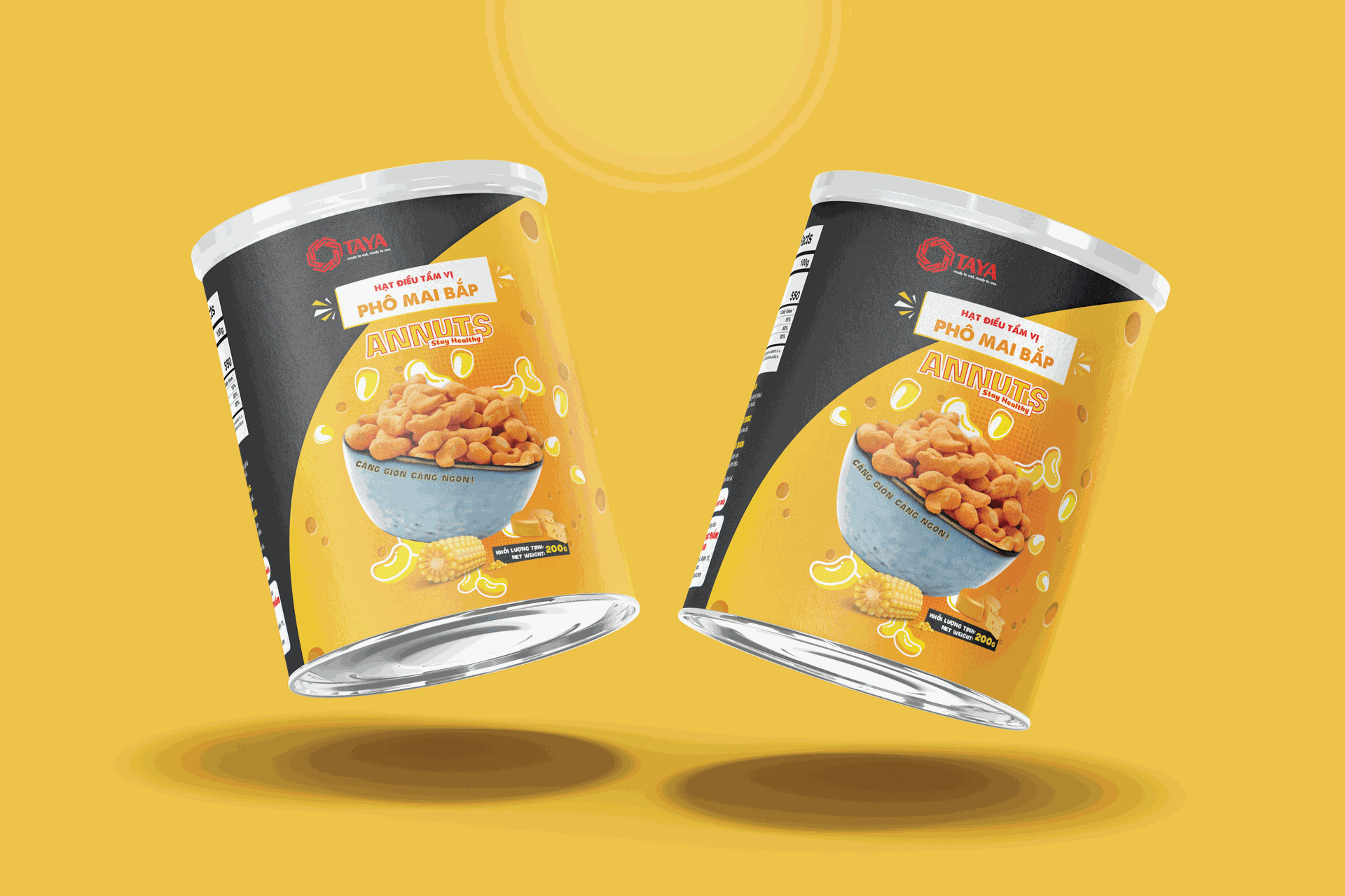 Hạt Điều Tẩm Vị Phô Mai Annuts - Hộp 200g